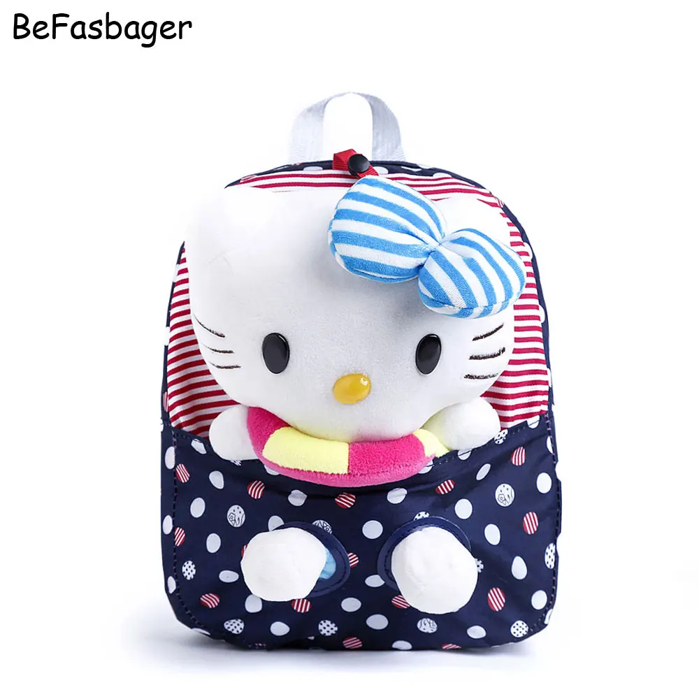 Klasik Dot Removable Boneka Pelaut Hello Kitty Tas Anak Ransel