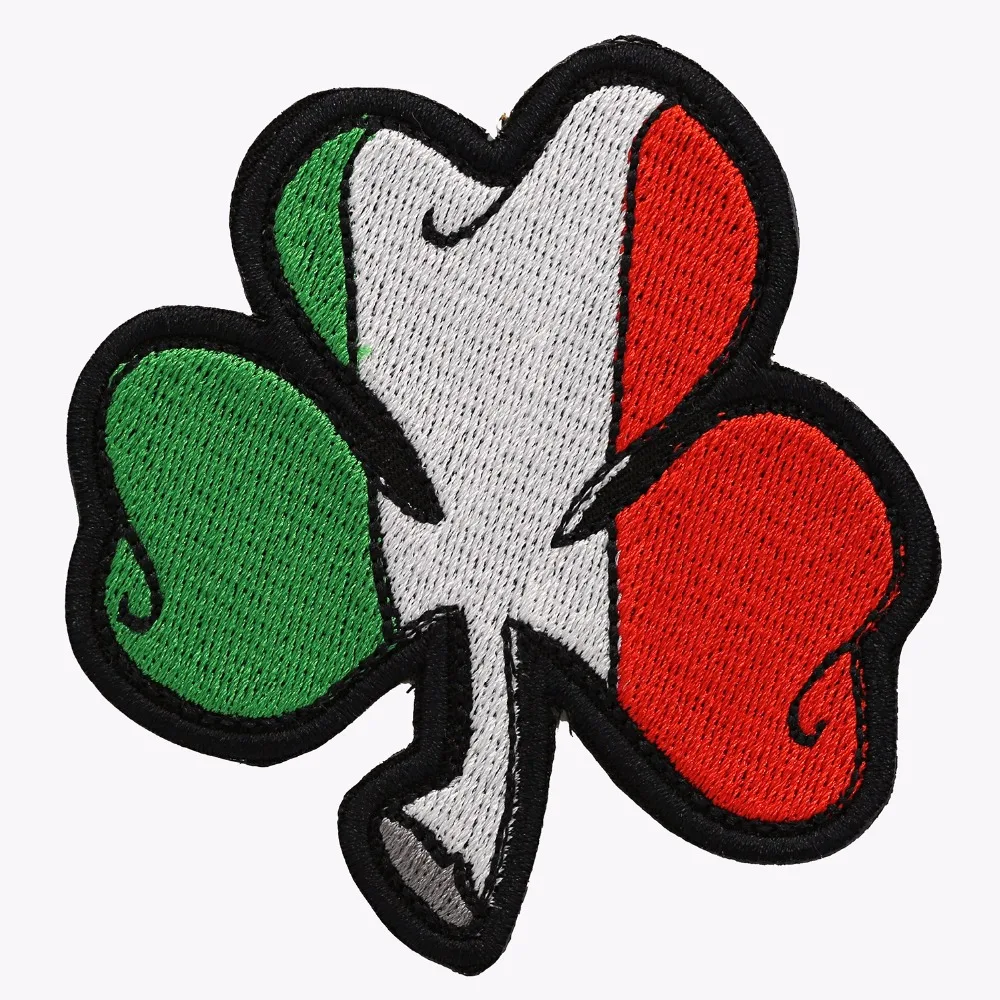 

Custom Embroidered Iron-On patch Good luck patch DIY Welcome to customize with your logo design factory direct OEM