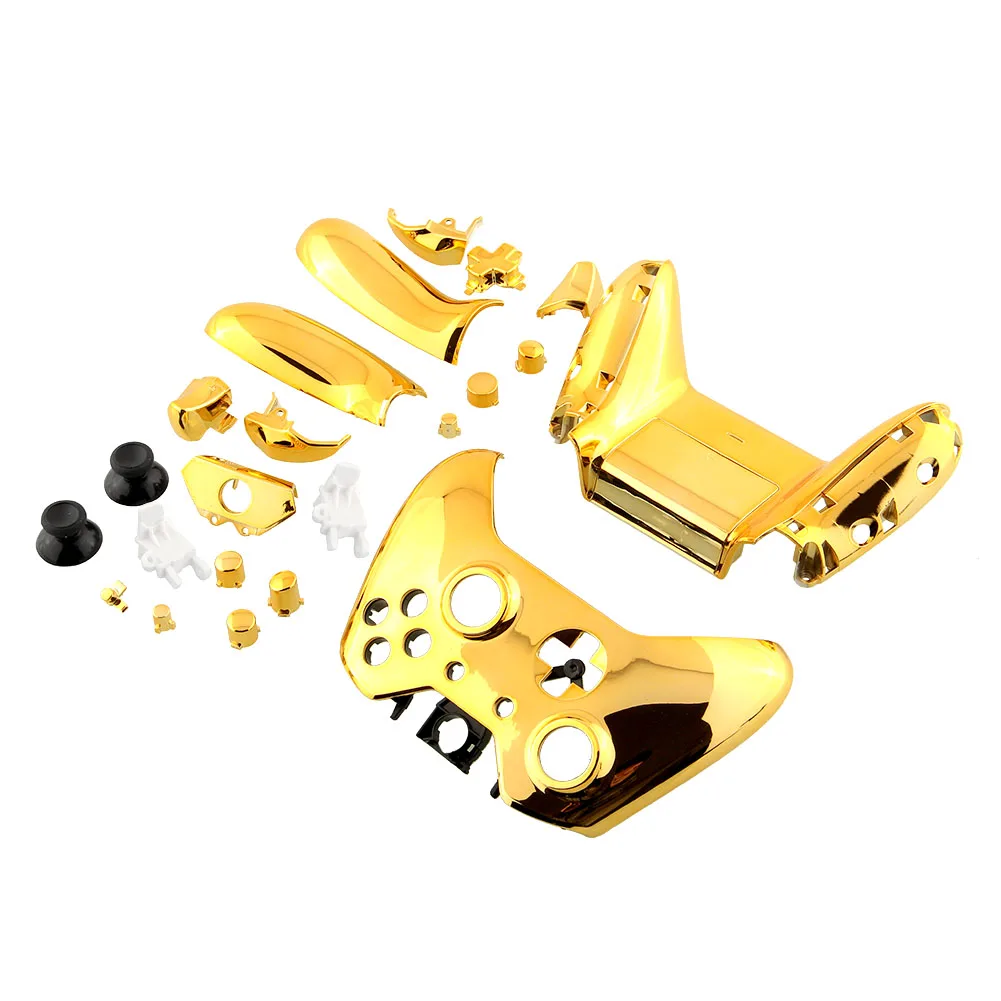 Wireless Game Controller Shell Housing Chrome Gold Repair Parts For