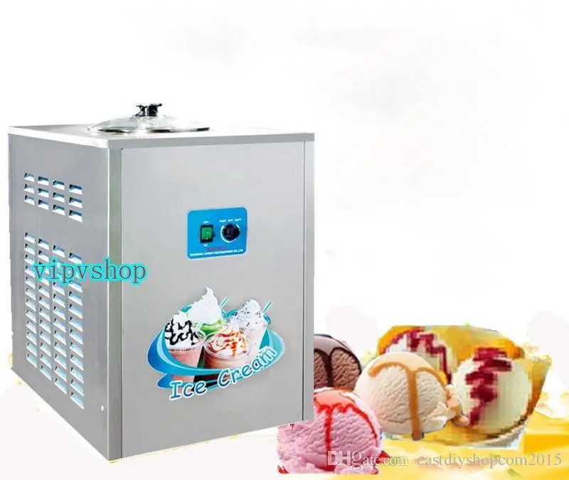 Free shipping Commercial Hard Ice Cream Machine 12L/h Stainless Steel