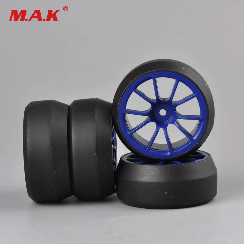 

4pcs/set 12mm Hex RC car 0 degree drift tires tyre wheel rim fit for HSP 1:10 RC on-road car 3mm offset C12B+D2 parts accessory