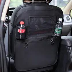 Автомобиль организатора пу кожаная сумка для хранения стайлинга автомобилей сиденье сумка подстаканник Сенсорный экран подставку для