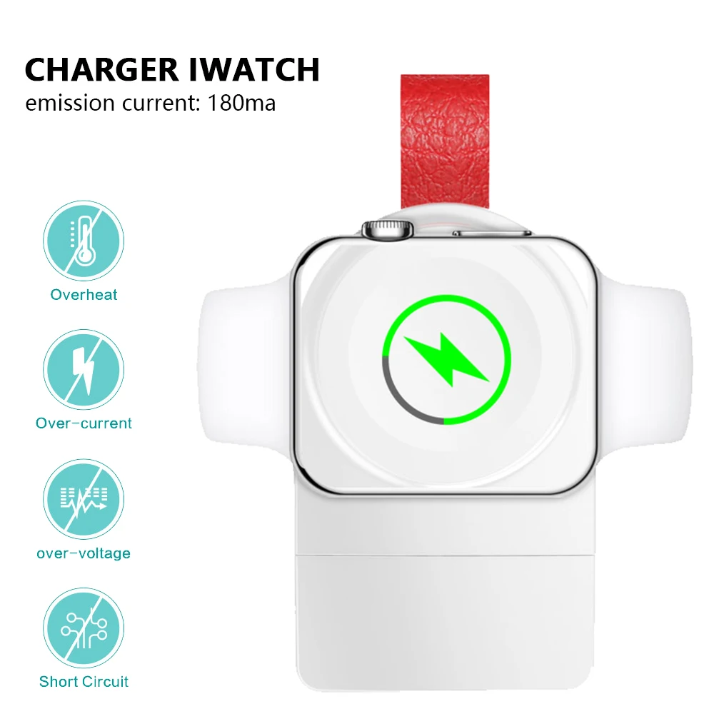 

Smart Watch Portable Mini Wireless Charger for IWatch 1 2 3 4 Dock Adapter Fast Charging Power Charger Wireless Charging Base