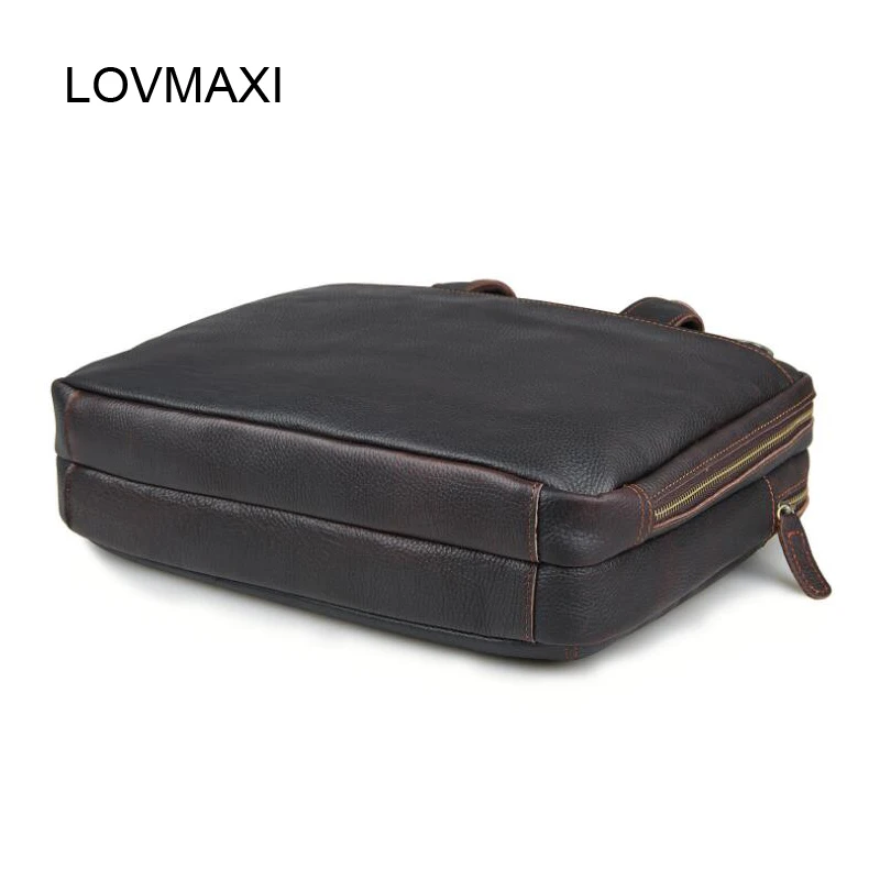 Lovmaxi 2017 جديد رجال النفط جلد طبيعي ، الذكور محمول رجل جلد البقر حقائب الكتف الصليب الهيئة bag7092