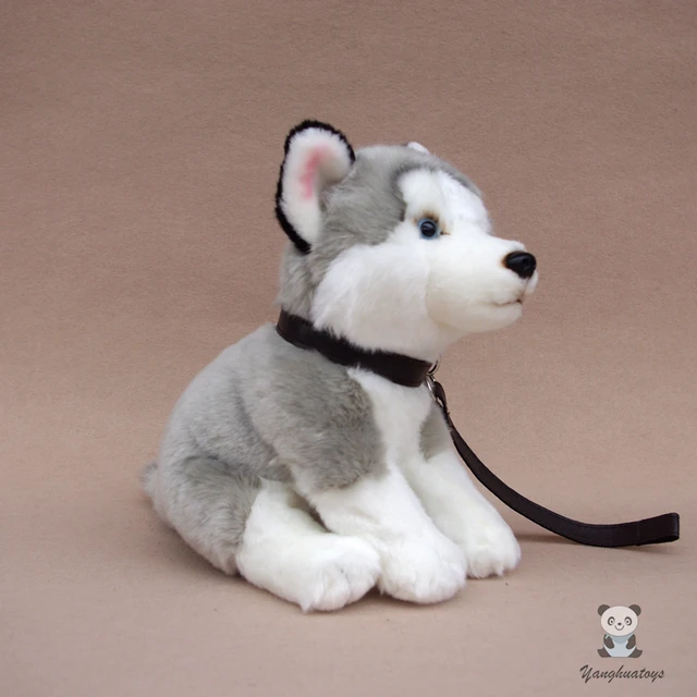 Real Life Plush Husky Toy Soft Stuffed Animal Cute Lying Dogs Dolls Kids  Toys Holiday Gifts For Girlfriend - Stuffed & Plush Animals - AliExpress