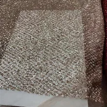 5 цветов опт блестящая кружевная ткань для вечеринки платье хорошего качества YG-518