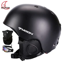 MOON Ultralight Ski Helmet In-mold Skating Skateboard Snowboard Helmet Size 52-64 CM CE Certification Safety Skiing Helmet