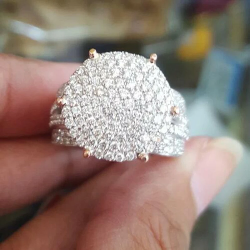 

Cubic zirconia is a classic small cubic zirconia Mosaic design, which promises to pave ring Z3M236