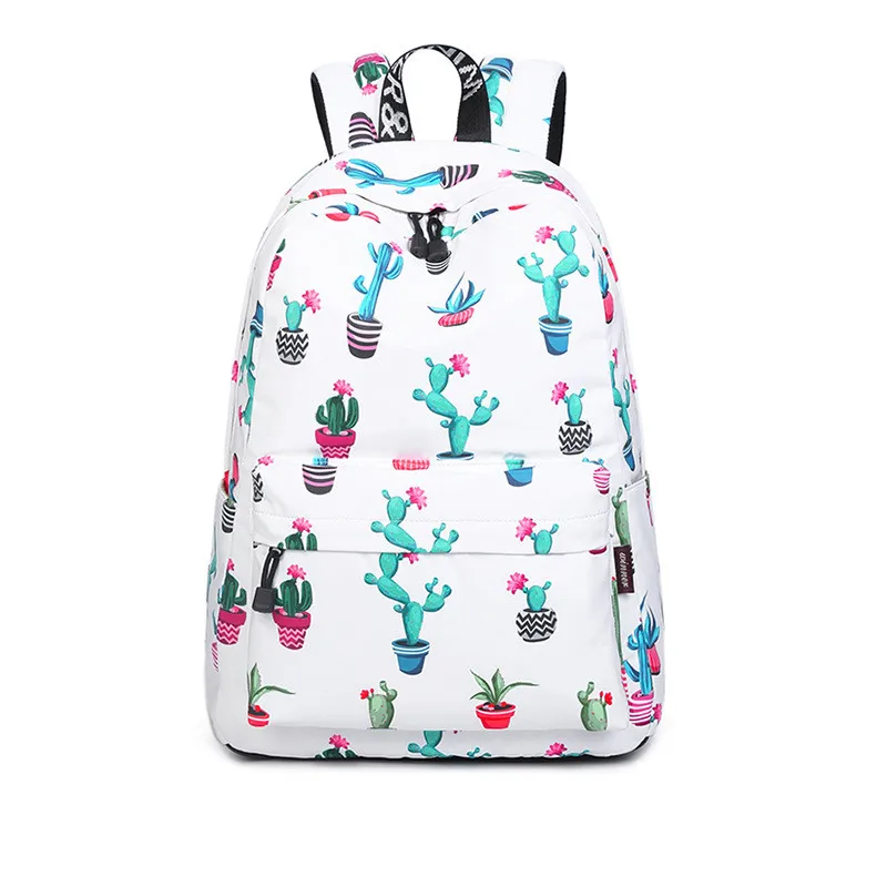 Mochila impermeable a la moda de Tourya para mujer, Mochila con estampado de Cactus, Mochila para adolescentes, Mochila de gran capacidad, Mochila