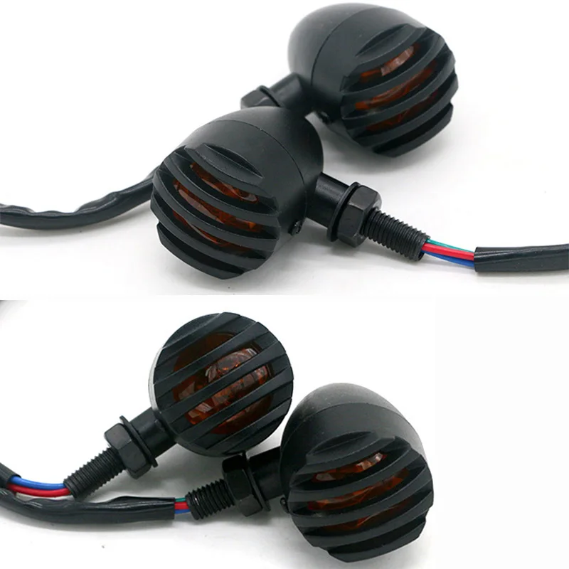 4 шт. сигнальный индикатор поворота мотоцикла для Harley Davi Cafe Racer Bullet Steel rbike Bike Flashers