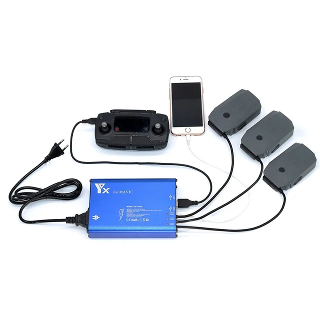 $31.64  Mavic Pro /Platinum 5 in 1 Battery Charger Parallel Intelligent Rapid Charging Hub For DJI Mavic Pr