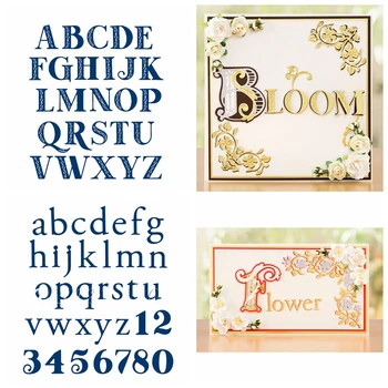 

Alphabet Number Metal Cutting Dies Stencils for DIY Scrapbooking Paper Cards Crafts Making Decorative New 2019 Dies Cutting