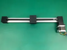 Synchronous belt linear slide XP 300mm stroke table guide rail slide timing belt linear slide table+ nema 23 stepping motor