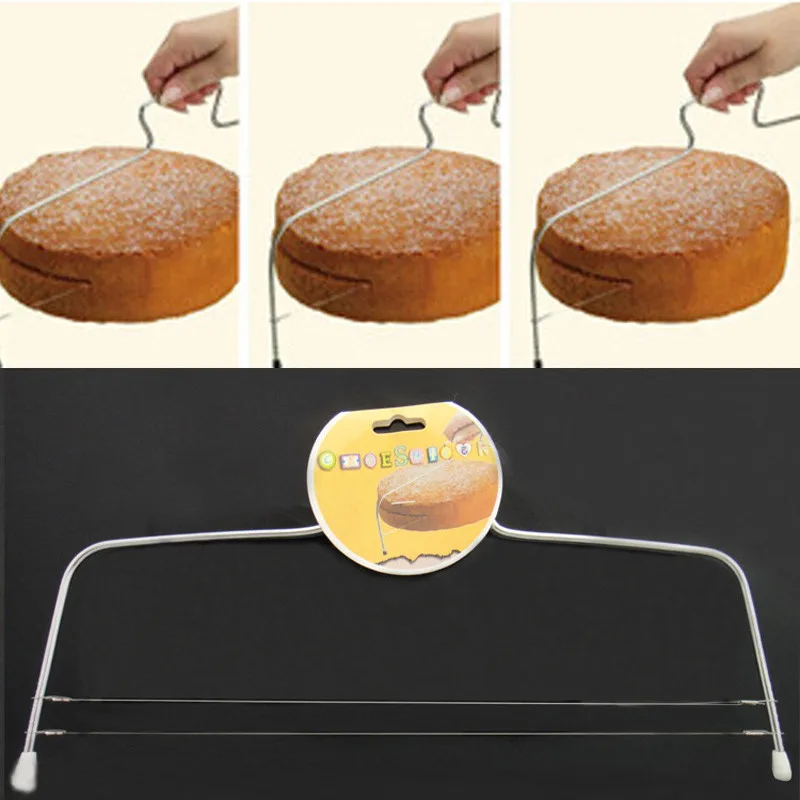 

Double Line Adjustable Stainless Steel Metal Cake Cut Tools Cake Slicer Device Decorating Mold Bakeware Kitchen Cooking Tool