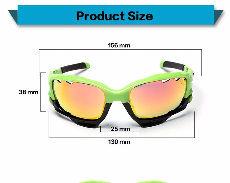 3 Lens Polarized Cycling Glasses Jaw Sport Cycling Sunglasses Men UV400 Breaker MTB Cycling Eyewear Bike Bicycle Goggles