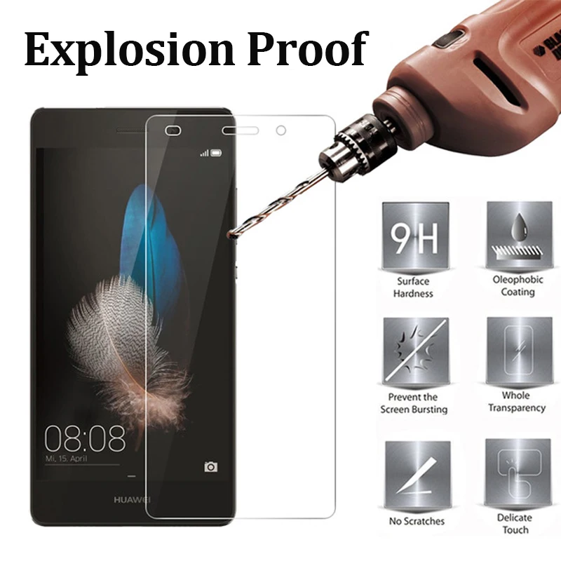 Защитное стекло для huawei p8 lite защита экрана p 8 lit hawei 8p световой дисплей закаленная