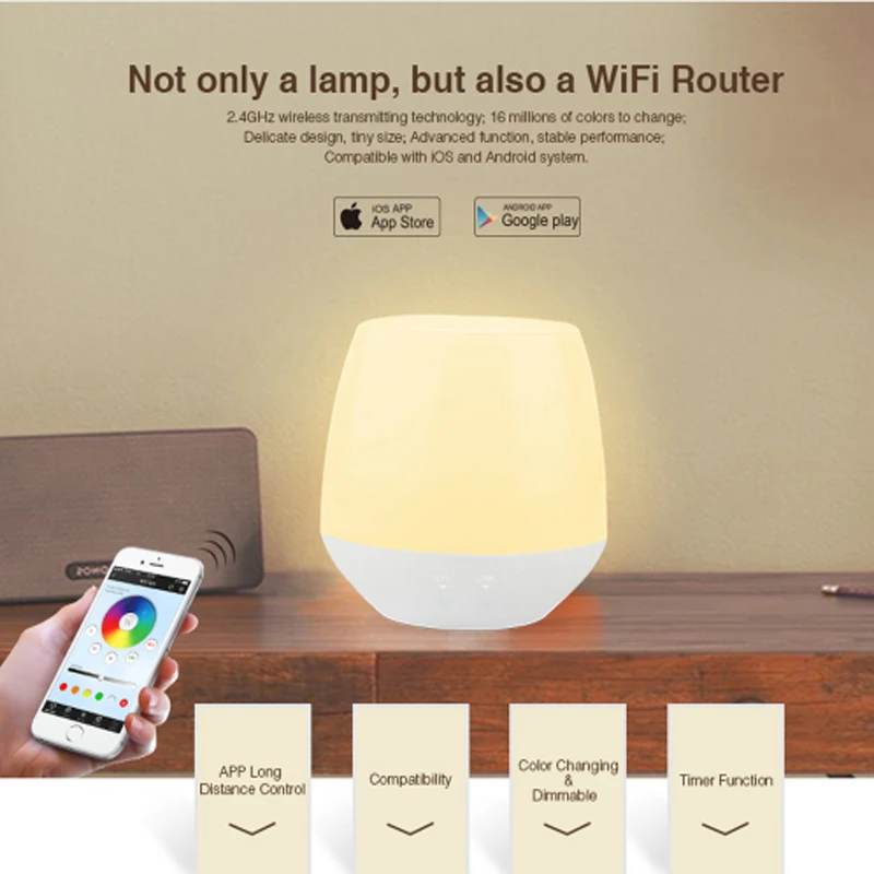 Mi Light 2 4G с регулируемой яркостью беспроводной Wifi Box APP iOS Android RF RGBW RGB CCT WW/CW