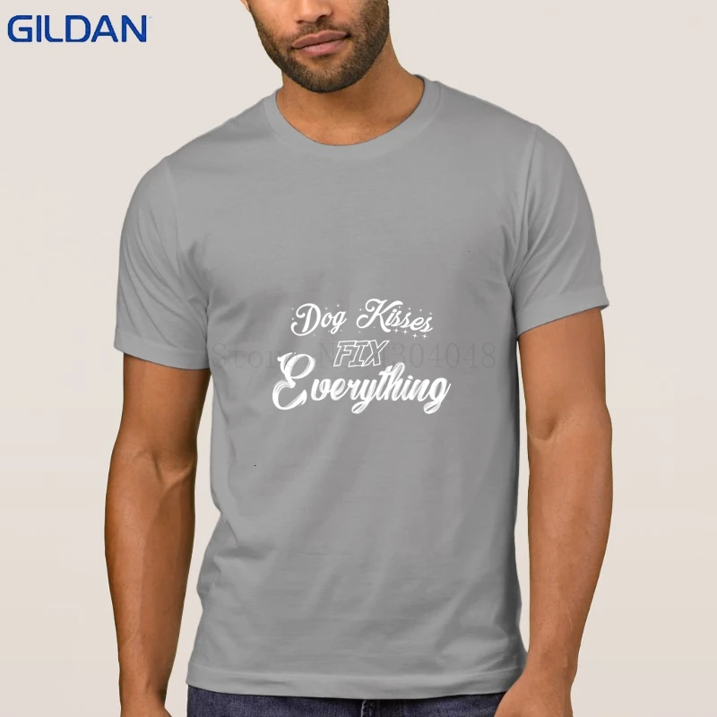 Новая мода собака поцелуи исправить все футболки S 3xl Camiseta футболка для Для мужчин