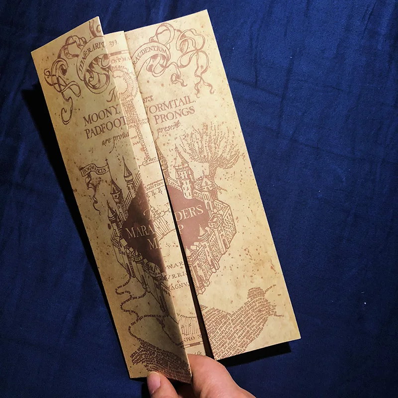 Harry Potter Marauder's Map Mini version Collectible Retro Parchment Map 76x22cm