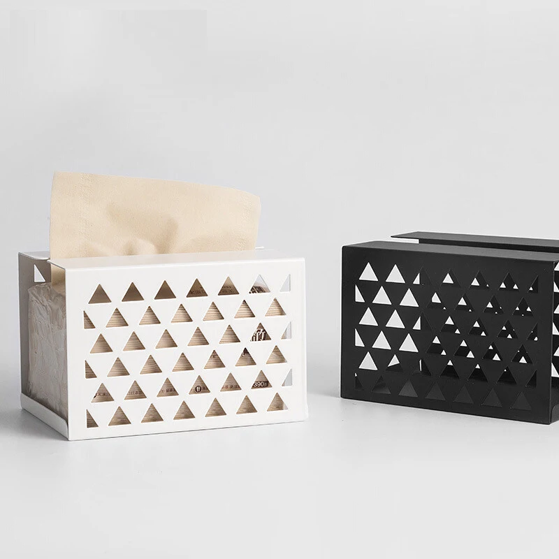 

Multiple Color Options Decorative Creative Metal Tissue Box Cover