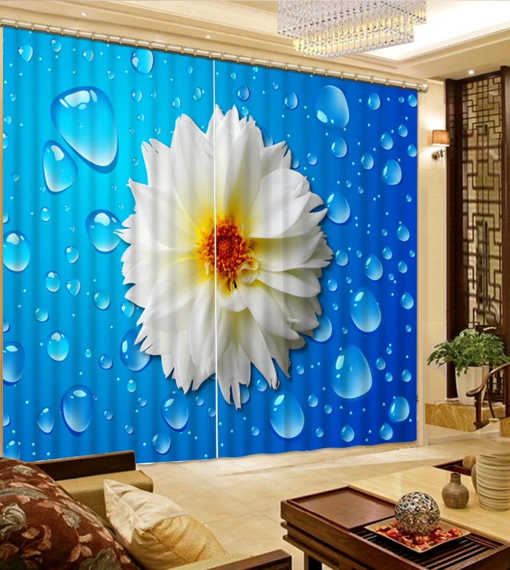 

3D Window Curtains For Bedding room flower Curtains for living room Home Decoration