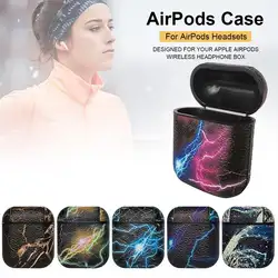Кожаный беспроводной футляр для наушников защитная коробка крышка для Apple AirPods Bluetooth сумка для хранения гарнитуры для i9 i12 Airpods наушники