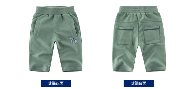Летние повседневные однотонные брюки для мальчиков с вышивкой в виде животных, 100% хлопок, свободная Корейская Мягкая одежда, Детские