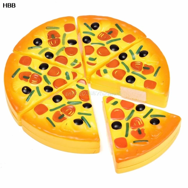 Children Kids Kitchen Pizza Party Fast Food Slices Cutting Pretend Children Kids Kitchen Pizza Party Fast Food Slices Cutting Pretend Play Toy T026