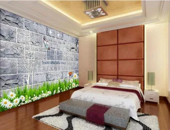 

3d customized wallpaper Abstract tree butterflies chrysanthemum wallpaper for painting classic painting wallpaper