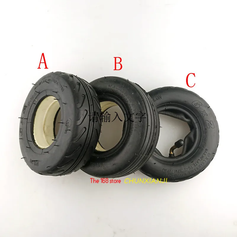 

Size 6 inch 6X2" Tire and Inner Tube Set 6x2 solid tyre Fit for fastwheel F0 Electric Scooter Wheel Chair Truck Trolley Cart