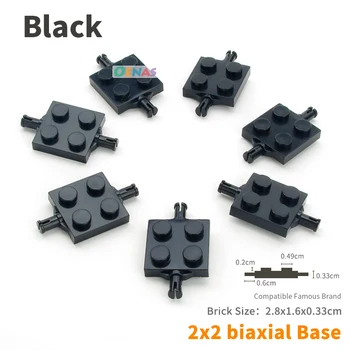 

sale!! moc Plate Special 2 x 2 with Wheel Holders 4600 compatible Building Blocks Bricks parts DIY kids Toys 100pcs/lot