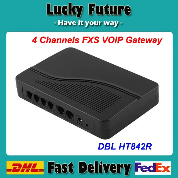 HT-842R! 4 Fxs Порта VoIP Шлюз ata HT842R/FXS Шлюз/ATA SIP шлюз | Мобильные телефоны и аксессуары