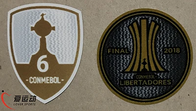 BOCA JUNIORS FINAL COPA LIBERTADORES набор патчей CONMEBOL LIBERADORES финальный матч детали+ трофей 6 патч - Цвет: 6 and final 2018