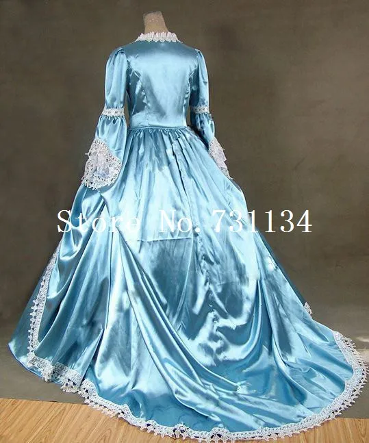Ограниченная по времени Marie Antoinette готический, викторианской эпохи бальное платье сцена-реконструкция костюм