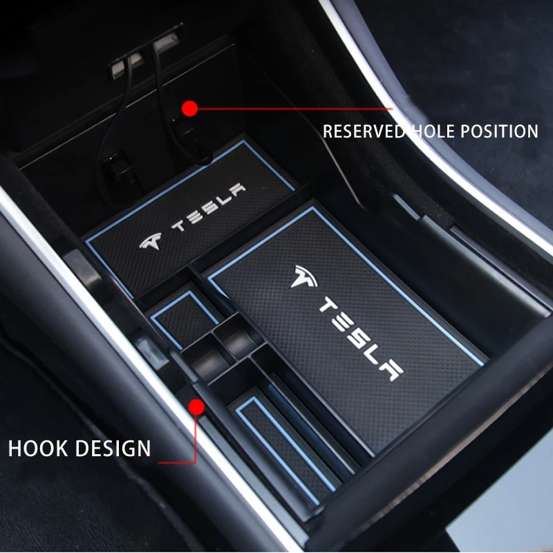 Жеребенок ящик для хранения в подлокотнике автомобиля центральная консоль Органайзер контейнер держатель коробка для Tesla модель 3 держатель поддон коробка для хранения Контейнер