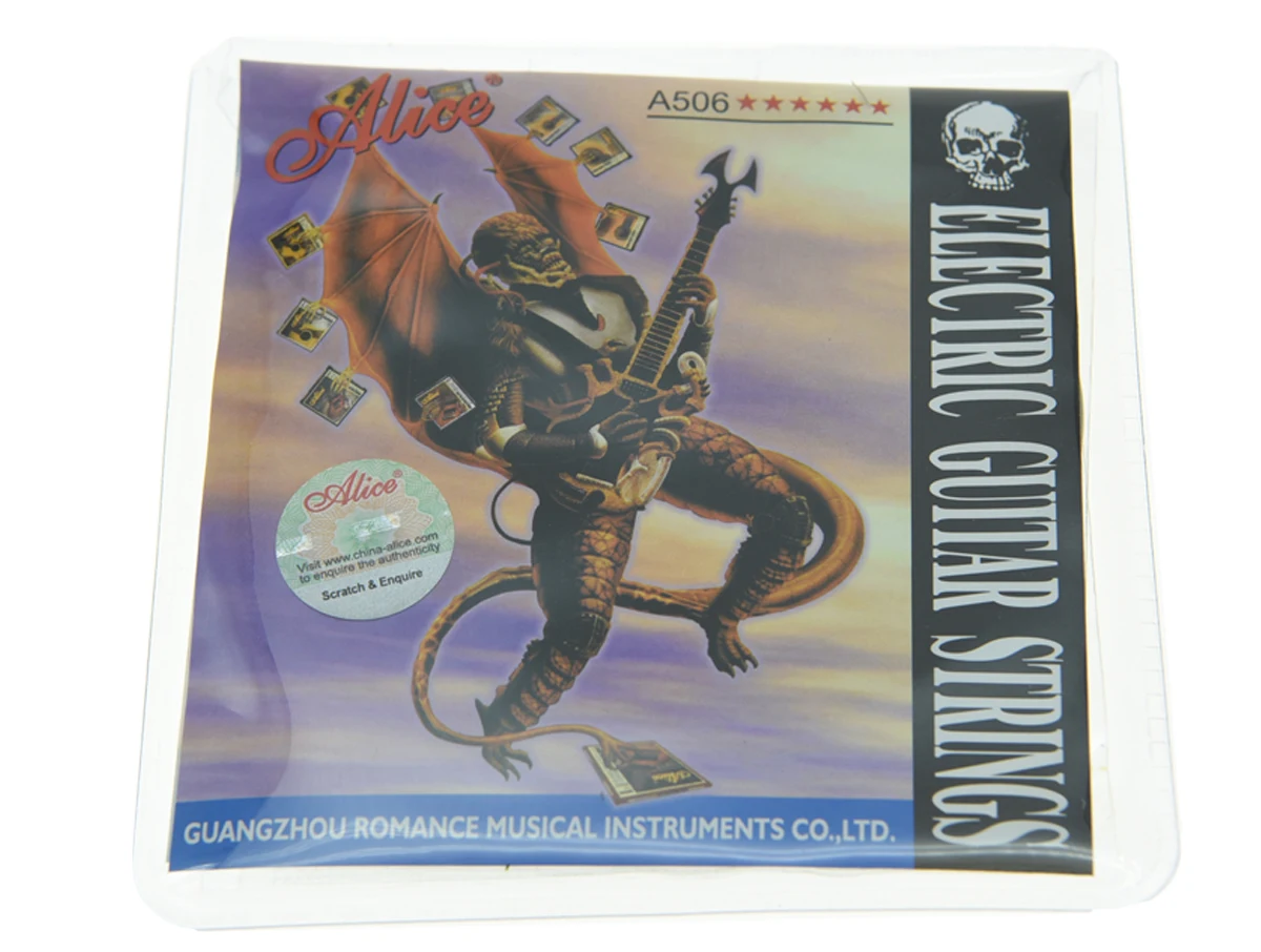 

Set of Alice Plated Steel Electric Guitar String Super Light Stings 1st-6th (.009-.042)