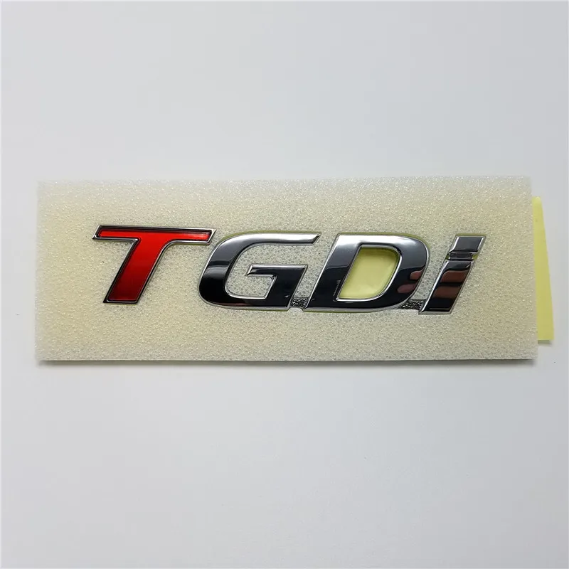 Автомобильный значок TGDi для Tucson IX35 Kona ix25 Creta K5 K7 RIO SOUL SORENTO CERATO FORTE K3 эмблема Turbo