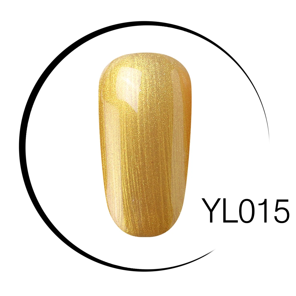 Elite99 10 мл УФ-гель для ногтей лак Золотой Блеск Маникюр, Полировка Ногтей чистый зеленый желтый Цвет Гель-лак для ногтей - Цвет: YL015