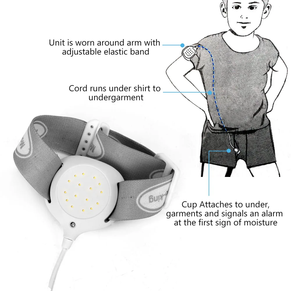 Датчик, сигнальный рычаг, ношение сна, безопасность, энурез, промокание, моча, Энурез мочи, недержание мочи, помощь для детей, пожилых людей