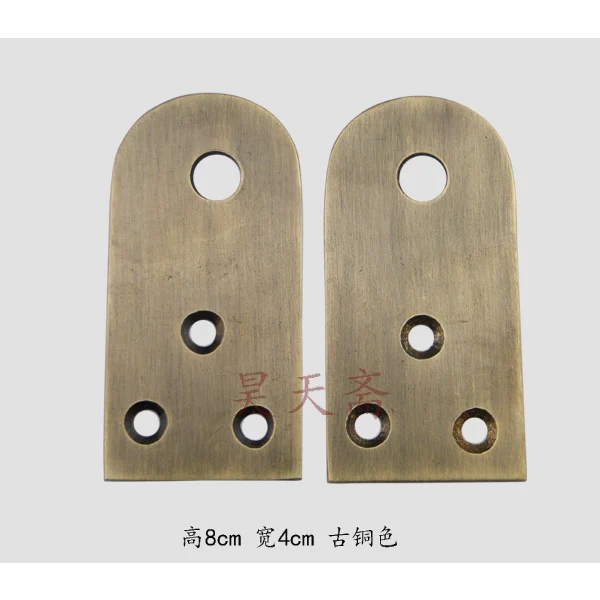 

[Haotian vegetarian] Chinese antique copper door handle classic lock button nose HTA-083 antique door fittings