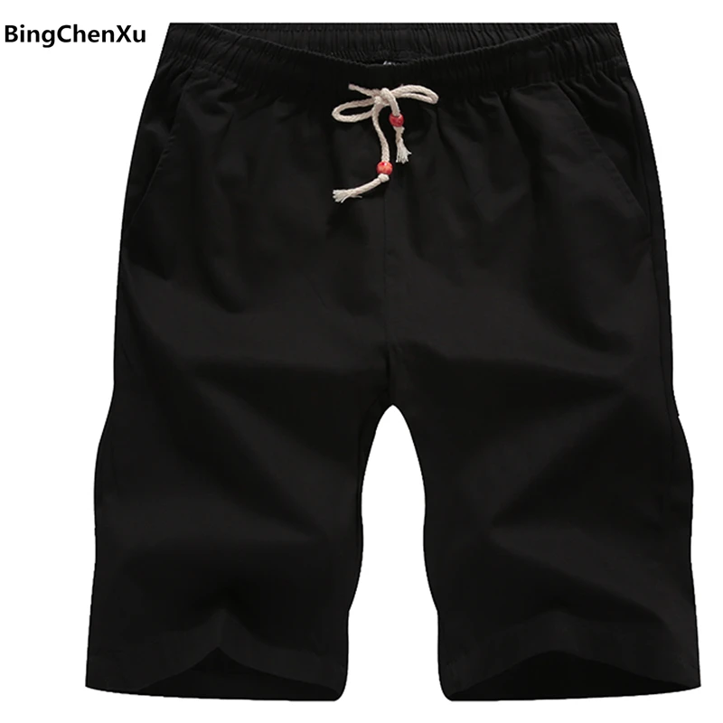 Bingchenxu высококачественные повседневные мужские шорты летние повседневные джоггеры пляжные бермуды Короткие мужские брюки шорты бордшорты Большие размеры 627