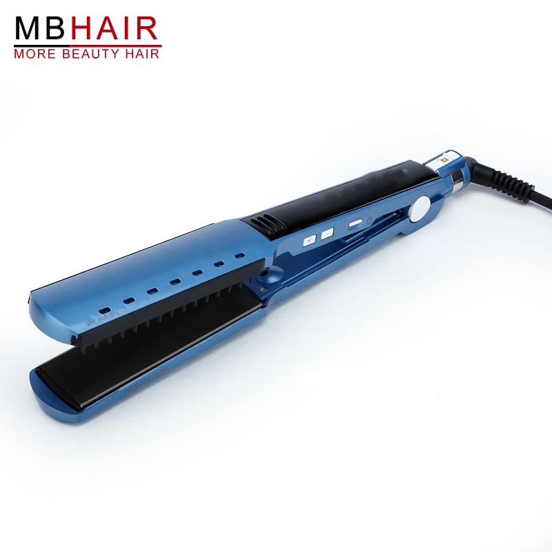 

High quality professional Nano Titanium Hair Straightener Flat iron Iron adjust temperature wet and dry Fast Heat Not hurt hair