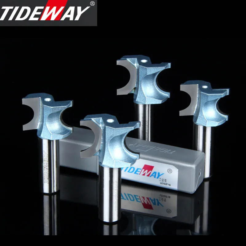 Tideway Industrial Grade Semicircular Milling Cutter Wood Milling Router Bit Boring Trimming Machine Curved Round Edge CNC Bit