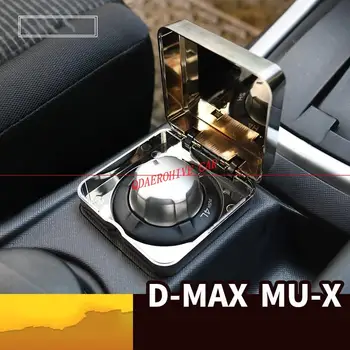 

QDAEROHIVE All-wheel-drive box to protect 4WD switch cover chromium ABS Transparent Box for For Isuzu MU-X Mux 3.0T D-MAX !