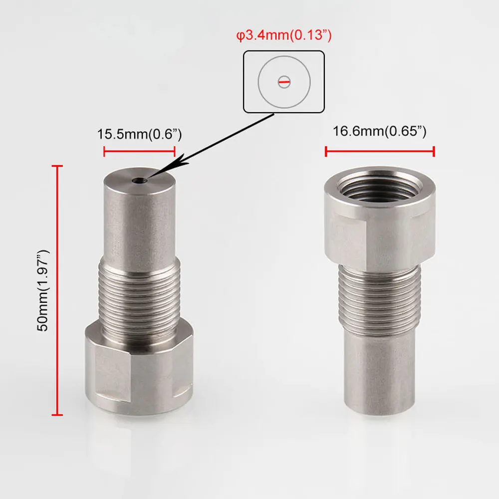

1pc Stainless Steel O2 Oxygen Sensor Extension Spacer Catalytic Converter 15.5*16.6mm For Universal Car Styling Accessories