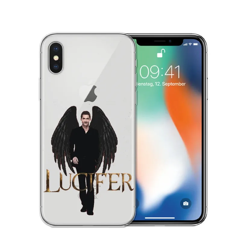 TPU Американский Телевизор Degenerate angel Lucifer Телефон задняя чехол для iPhone 6 6S 5 SE X XR XSMax 7 8 Plus прозрачный силиконовый чехол Fundas - Цвет: TPU