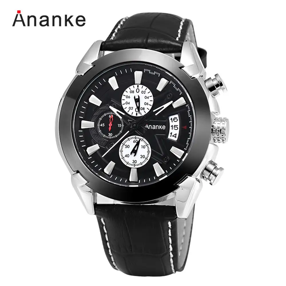 

2019 Ananke Watch Men Watches Fashion Quartz Waterproof Top Brand Luxury Mature Business Mens Wrist watch Relogio Masculino