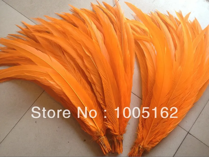 

EMS Shipping 50 pcs 60-70cm pheasant tail feathers Orange Silver Pheasant Tail Feather