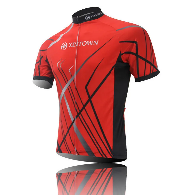 2016 XINTOWN Red Men Team Bike Jerseys Bicycle Cycling Jersey Clothing Red mtb Clothes Pro Bike