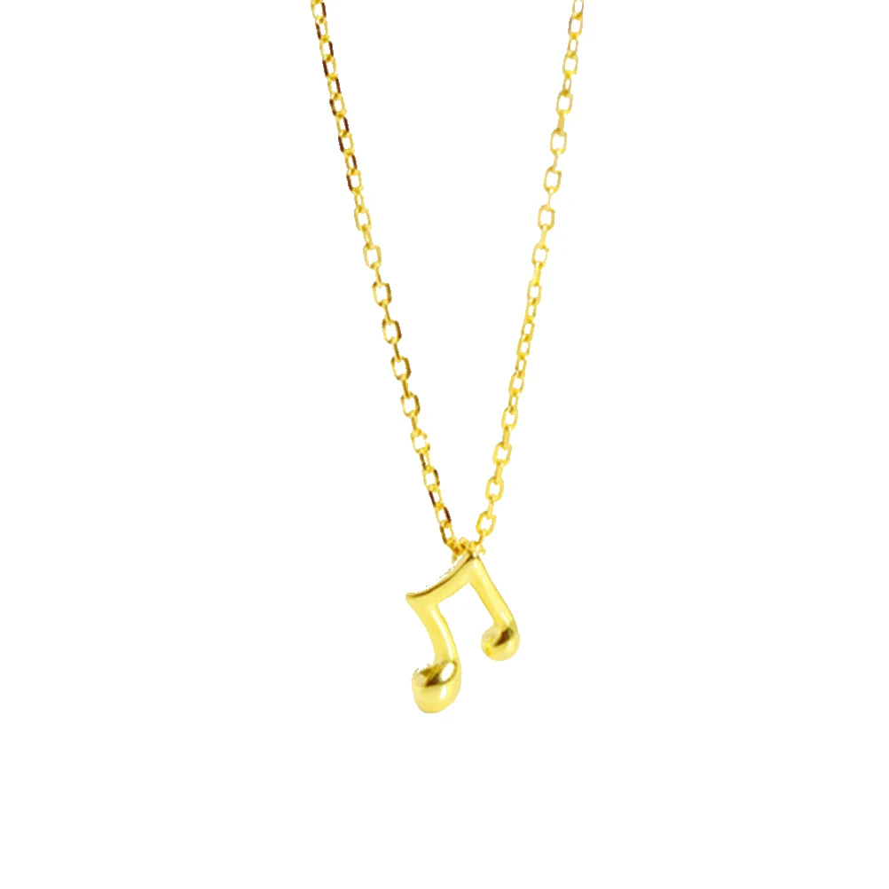 1pc Female Musical Necklace Temperament Small Fresh Simple Music Symbol Shape Personality Jewelry Decor Gift Clavicle Chain | Украшения и